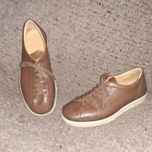 BALLY-Levico-Italian Brown Leather Sneakers-Size 5 UK-6 US Men-8 Women-Excellent